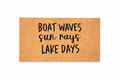 BOAT WAVES SUN RAYS LAKE DAYS