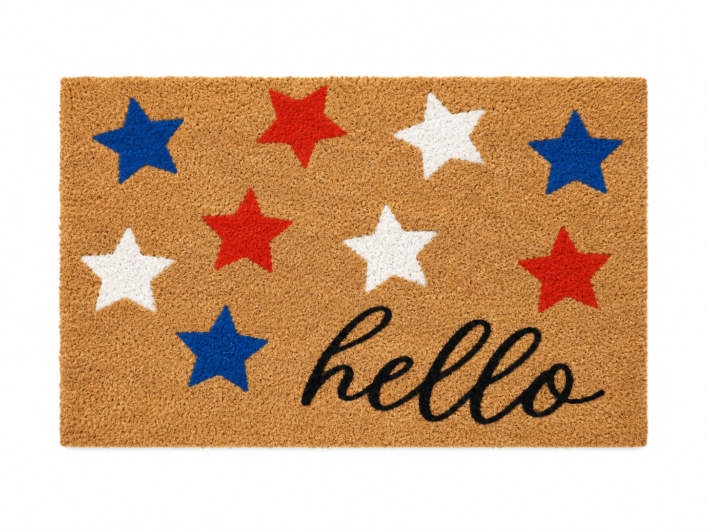 RED WHITE BLUE HELLO